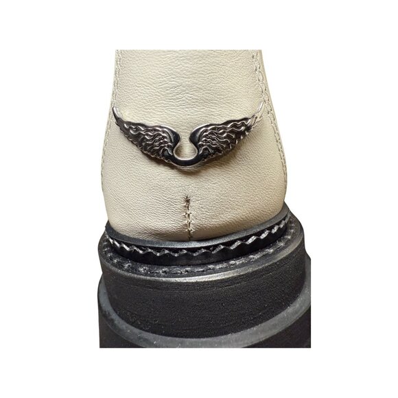 Zadig & Voltaire Ride Chelsea Boot White NEW - Picture 10 of 16